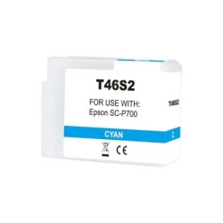 Epson T46S2 Cyan Cartouche d'encre Pigmentée Générique - Remplace C13T46S200