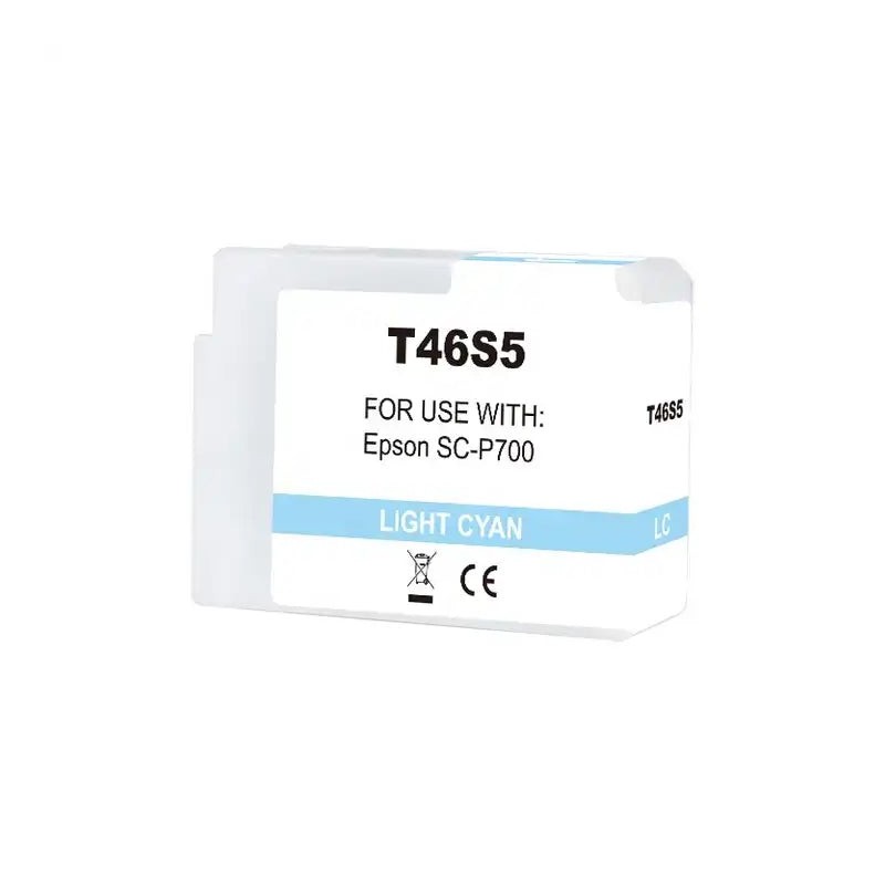 Epson T46S5 Light Cyan Compatible Pigment Ink Cartridge - Replaces C13T46S500