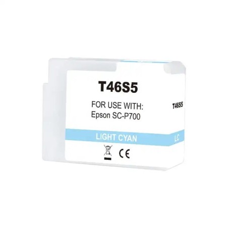 Epson T46S5 Light Cyan Compatible Pigment Ink Cartridge - Replaces C13T46S500