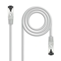 Nanocable Cable Red Latiguillo Cat.8.1 2Ghz LSZH SSTP AWG26 - Longitud 5m - Color Gris
