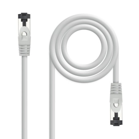 Nanocable Cable Red Latiguillo Cat.8.1 2Ghz LSZH SSTP AWG26 - Longitud 5m - Color Gris