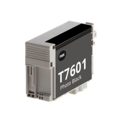 Epson T7601 Photo Black Compatible Pigment Ink Cartridge - Replaces C13T76014010