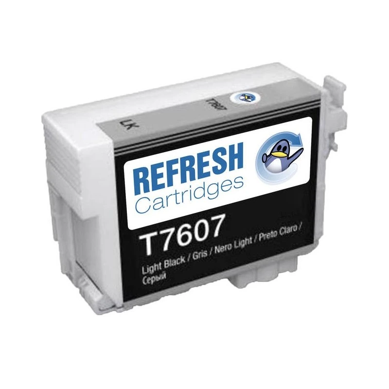 Epson T7607 Negro Light Cartucho de Tinta Pigmentada Generico - Reemplaza C13T76074010