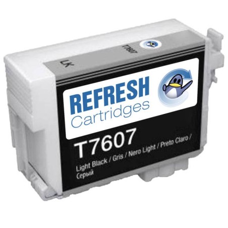 Epson T7607 Tinteiro Preto Light Pigmentada Genérico - Substitui C13T76074010