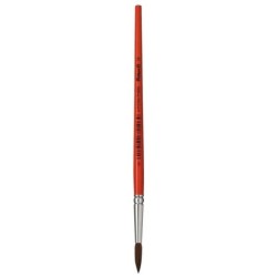 Pelikan Série 23 Escova Nº 10 - Ponta Redonda Cabelo de Pônei Natural - Cabo de Madeira Envernizada - Virola de Alumínio