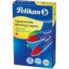 Pelikan Pack de 12 Crayons de Marquage - Résistant à l'Eau - Facile à Effacer - Idéal pour Surligner du Texte - Couleur Rouge