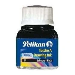 Encre de Chine Pelikan 523 10 ml – Haute qualité – Résistante à l'eau – Idéale pour le dessin et la calligraphie – Couleur