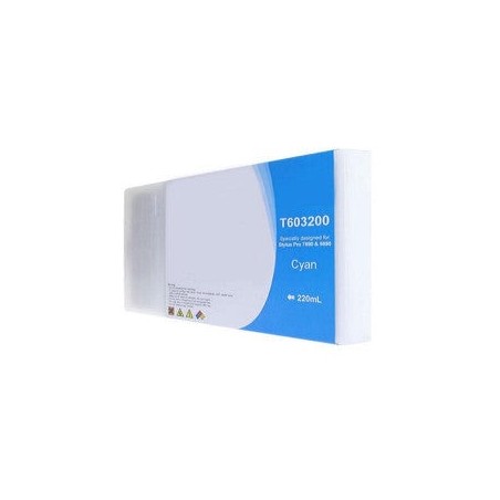 Epson T6032 Cyan Cartucho de Tinta Pigmentada Generico - Reemplaza C13T603200