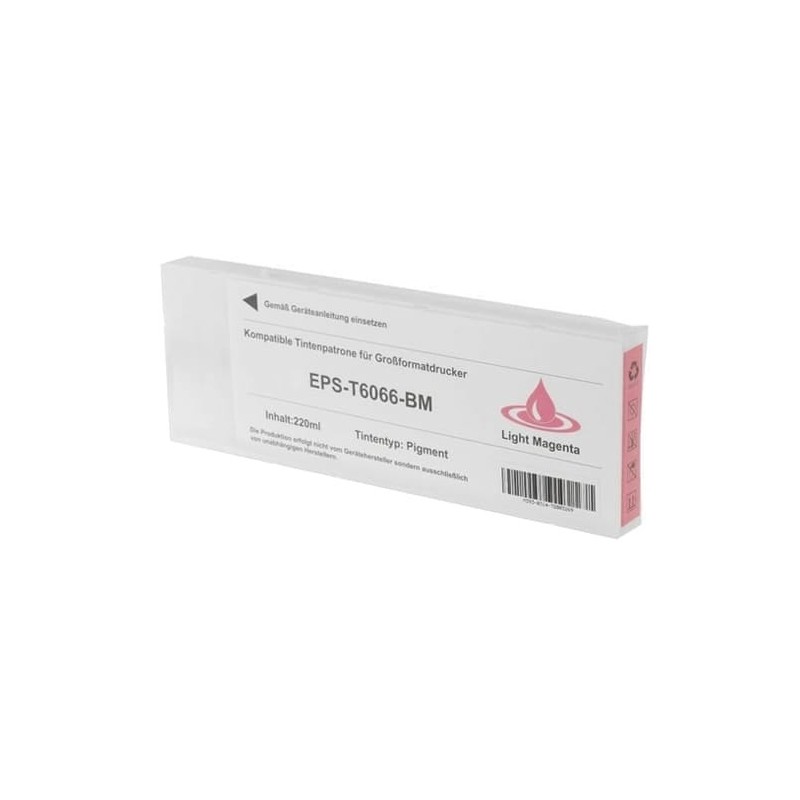 Epson T6066 Light Magenta Compatible Pigment Ink Cartridge - Replaces C13T606600
