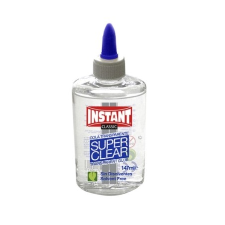 Instant Classic Super Clear Transparent Glue 147ml - Suitable for Children and/or Domestic Use - Solvent-Free - Transparent