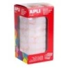 Apli Roll avec 5 192 Gomets Ronds Ø 10,5 mm - Adhésif Permanent - Idéal pour le Développement de la Psychomotricité Fine