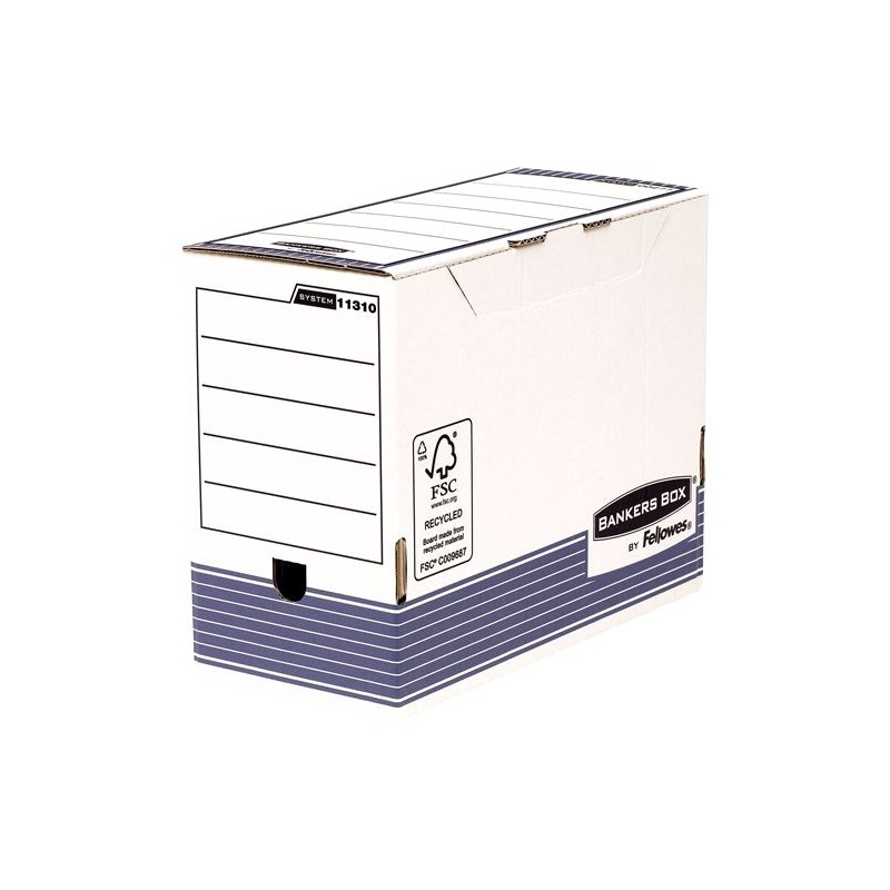 Fellowes Bankers Box Pack de 10 Cajas de Archivos Tamaño A4+ Fastfold - Medidas Internas 24.9x14.3x33cm - Medidas Externas