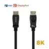 Cabo DisplayPort 1.4 Certificado Aisens 8K - 1 m, preto