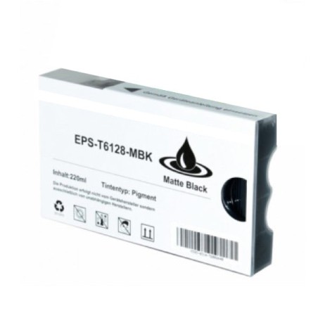 Epson T6128 Noir Mate Cartouche d'encre Pigmentée Générique - Remplace C13T612800