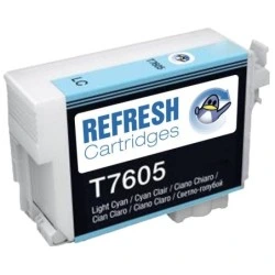 Epson T7605 Tinteiro Ciano Light Pigmentada Genérico - Substitui C13T76054010
