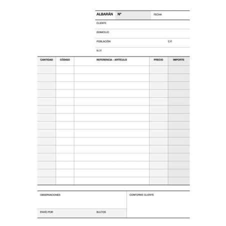 Apli 1/4 Duplicate Delivery Note Booklet Natural - Carbonless Paper - 120 Sets - 210x148mm Format - Numbered - Gummed - Water