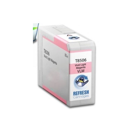 Epson T8506 Light Magenta Compatible Pigment Ink Cartridge - Replaces C13T850600