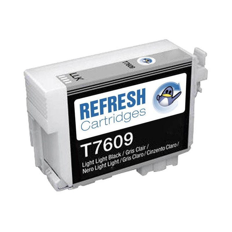 Epson T7609 Light Light Black Compatible Pigment Ink Cartridge - Replaces C13T76094010