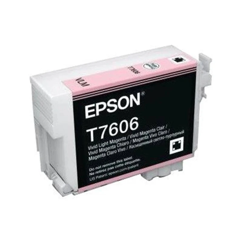Epson T7606 Light Magenta Compatible Pigment Ink Cartridge - Replaces C13T76064010
