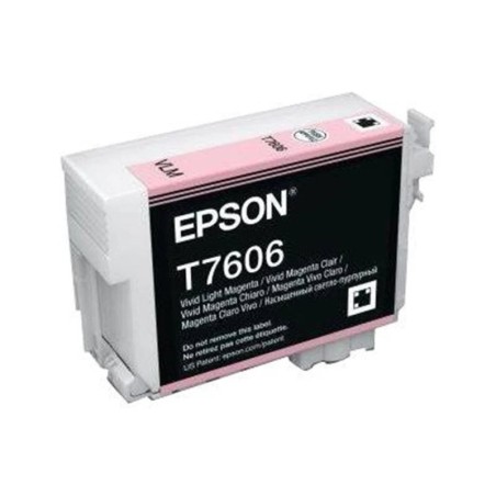 Epson T7606 Light Magenta Compatible Pigment Ink Cartridge - Replaces C13T76064010