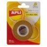 Apli Double Sided Adhesive Tape 30mm x 10m - Easy to Cut and Apply - Strong and Durable Adhesion - Transparent