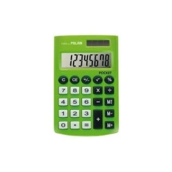 Calculatrice de poche Milan Pocket avec affichage à 8 chiffres - 3 touches mémoire et racine carrée - Touches soft touch