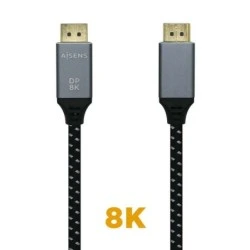 Cabo Displayport Aisens V1.4 8K@60Hz - 0,5m Cinzento - A149-0434