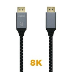 Câble Aisens DisplayPort 1.4 8K@60Hz 0,5 m - Gris - A149-0434