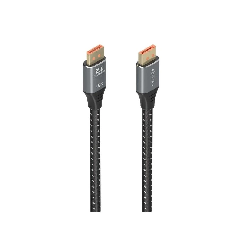 Aisens - Câble DisplayPort 2.1 16K 80 Gbit/s, 1,5 m