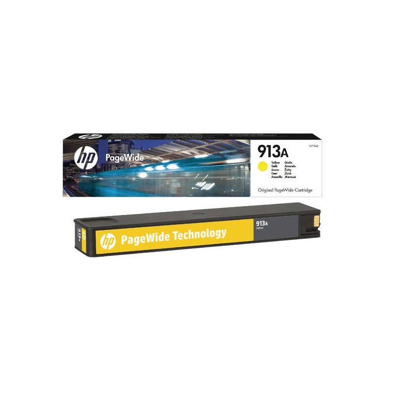HP 913A Jaune Cartouche d'encre Original - F6T79AE