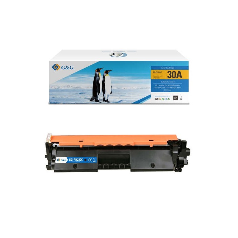 G&G HP CF230A Noir Cartouche de toner Générique - Remplace 30A