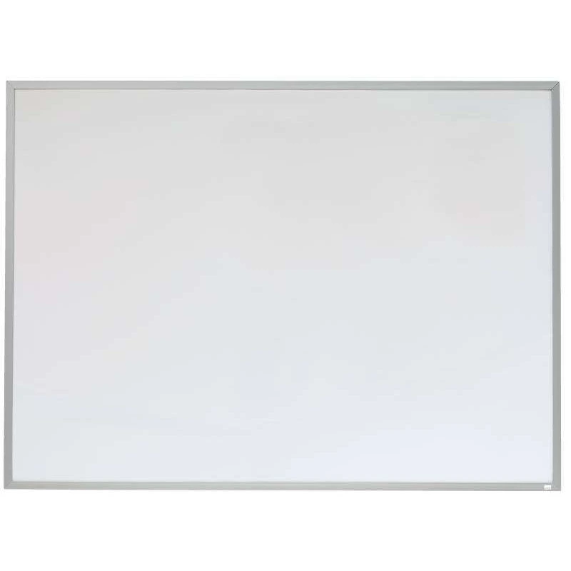 Nobo Pizarra Blanca Magnetica Pequeña con Marco de Aluminio 585x430mm - Borrado en Seco - Almohadillas Adhesivas - Ideal para