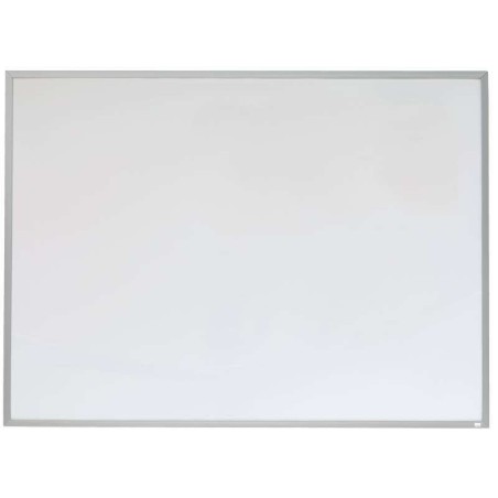 Nobo Pizarra Blanca Magnetica Pequeña con Marco de Aluminio 585x430mm - Borrado en Seco - Almohadillas Adhesivas - Ideal para