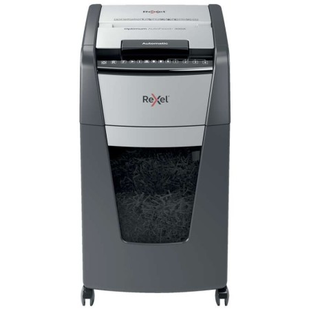 Rexel Optimum AutoFeed 300X Automatic Particle Cut Shredder P-4 - Automatic Feed 300 Sheets and Manual Slot 10 Sheets - 60min