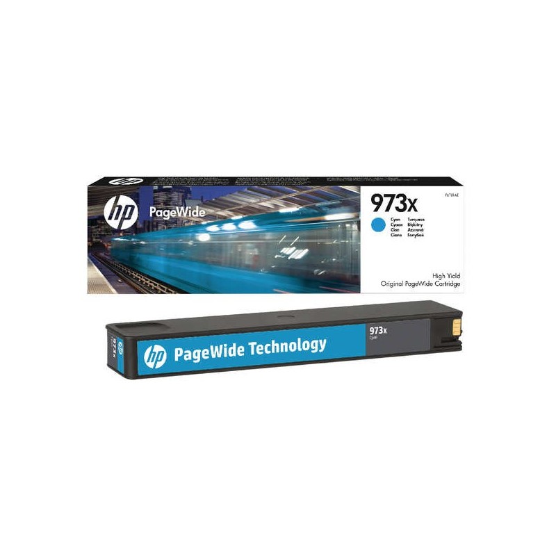 HP 973X Cyan Cartouche d'encre Original - F6T81AE