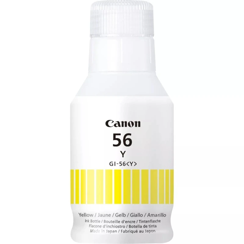 Bouteille d'encre jaune originale Canon GI56 - GI56Y/4432C001