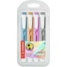 Stabilo Swing Cool Pastel Pack de 4 Marcadores Fluorescentes - Cuerpo Plano - Punta Biselada - Trazo entre 1 y 4mm - Tinta con