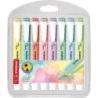 Stabilo Swing Cool Pastel Pack of 8 Fluorescent Markers - Flat Body - Chisel Tip - Line between 1 and 4mm - Water-Based Ink