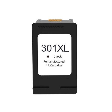 HP 301XL Tinteiro Preto Remanufaturado - Amostra Nível de Tinta - Substitui CH563EE/CH561EE