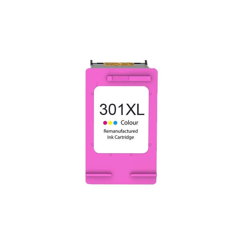 HP 301XL Colour Remanufactured Ink Cartridge - Shows Ink Level - Replaces CH564EE/CH562EE