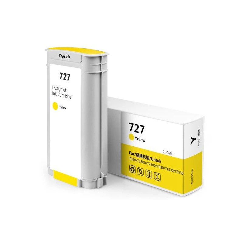 HP 727 Amarillo Cartucho de Tinta Generico - Reemplaza B3P21A/F9J78A