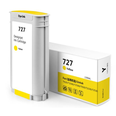HP 727 Yellow Compatible Ink Cartridge - Replaces B3P21A/F9J78A
