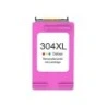 HP 304XL Tinteiro Cor Remanufaturado - Amostra Nível de Tinta - Substitui N9K07AE/N9K05AE