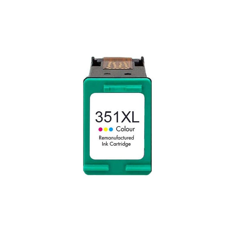 HP 351XL Couleur Cartouche d'encre Remanufacturée - Remplace CB338EE/CB337EE