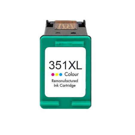 HP 351XL Couleur Cartouche d'encre Remanufacturée - Remplace CB338EE/CB337EE