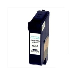 HP 45/15 Black Compatible Pigment Ink Cartridge - Replaces 51645AE/C6615DE