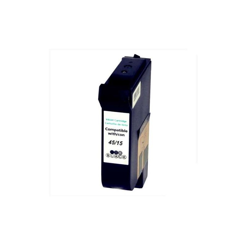 HP 45/15 Tinteiro Preto Pigmentada Genérico - Substitui 51645AE/C6615DE