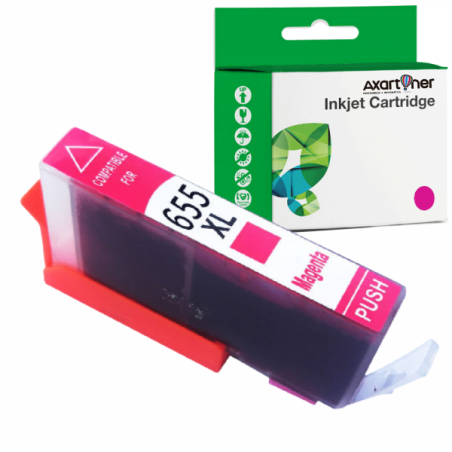 HP 655 Magenta Compatible Ink Cartridge - Replaces CZ111AE