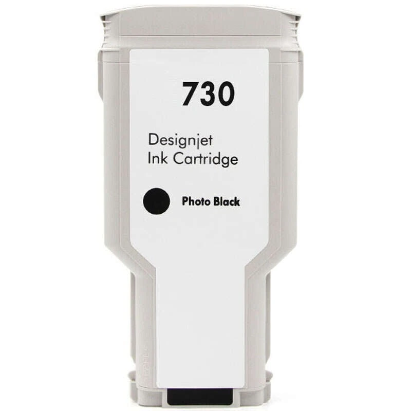 HP 730 Tinteiro Preto Photo Genérico - Substitui P2V73A/P2V67A