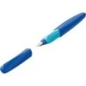 Caneta-tinteiro escolar recarregável Pelikan Twist - Ponta de aço inoxidável com ponta M - Corpo azul (814737)